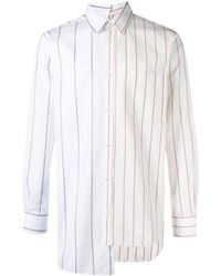 Lanvin - バイカラー ストライプ シャツ - Lyst