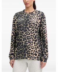 P.E Nation - Leopard-Print Logo-Print T-Shirt - Lyst