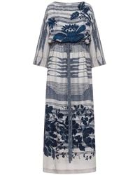 Pierre Louis Mascia - Striped-Pattern Maxi Dress - Lyst