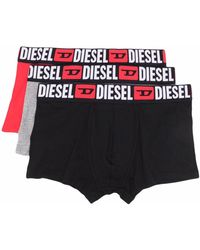 DIESEL - 3-pack Logo-waistband Boxer Shorts - Lyst