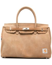 ANOTHER CHANCE - Logo-Patch Buckled Tote Bag - Lyst