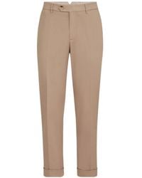 Brunello Cucinelli - Pantalon À Coupe Italienne Teint En Gabardine Américaine Pima En Coton Confort - Lyst