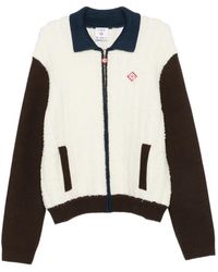 CASABLANCA - Fleece-Texture Colour-Block Jacket - Lyst