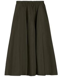Aspesi - Pleat-Detail Midi Skirt - Lyst