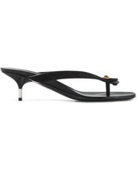 Versace - Medusa-Plaque Kitten-Heel Mules - Lyst