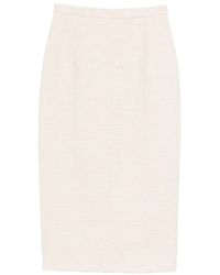 N°21 - Zip-Fastening Midi Skirt - Lyst