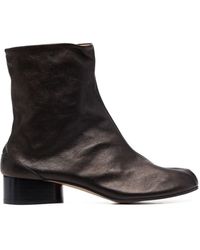 Maison Margiela - Tabi 30 Leather Ankle Boots - Lyst