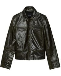 Zadig & Voltaire - Liam Leren Jack Met Knopen - Lyst