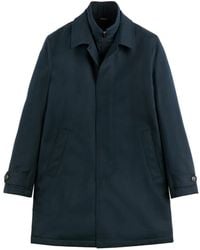 Fay - Einreihiger Mantel Im Layering-Look - Lyst