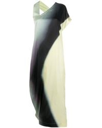 Issey Miyake - Asymmetric-design Long Dress - Lyst