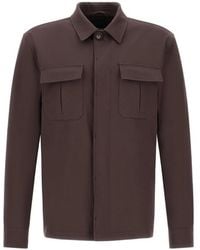Herno - Gabardine Shirt Jacket - Lyst