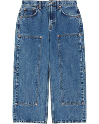 RE/DONE - Halbhohe The Shortie Cropped-Jeans - Lyst
