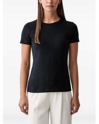 Trussardi - Logo-Embroidered T-Shirt - Lyst