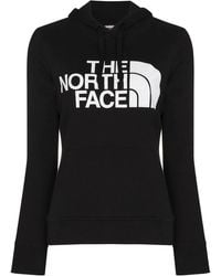 The North Face - Logo-Print Drawstring Hoodie - Lyst