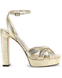 Jimmy Choo - Kove Crossover Platform Sandals - Lyst