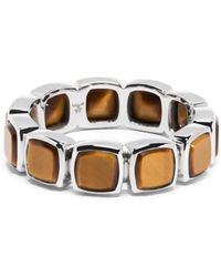 Tom Wood - Sterling Cushion Tiger Eye Ring - Lyst