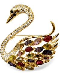 Hzmer Jewelry - Rangini Crystal-Embellished Brooch - Lyst
