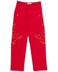 Kiko Kostadinov - X Fox Lab Perforated Fleece Jogger - Lyst