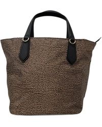 Borbonese - B-Escape Tote Bag Mit Optyll-Print Und Lederbesatz - Lyst