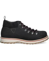 Guess - Kurma Lace-Up Panelled Ankle Boots - Lyst