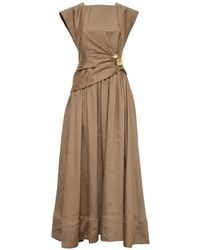 Acler - Mannersly Gathered-Waist Maxi Dress - Lyst