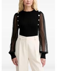 Morgan - Button-Embellished Blouse - Lyst