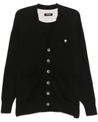 Undercover - Cardigan À Appliqués Fleurs - Lyst