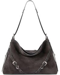 Givenchy - Medium Voyou Buckle Leather Shoulder Bag - Lyst