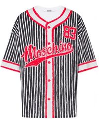 Moschino - Trompe-L'Oeil Baseball-Print T-Shirt - Lyst