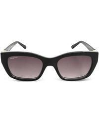 Ferragamo - Gancini Rectangle-Frame Sunglasses - Lyst