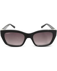 Ferragamo - Gancini Rectangle-Frame Sunglasses - Lyst