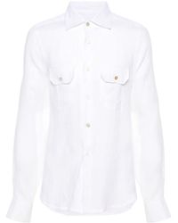 Kiton - Slub Linen Shirt - Lyst