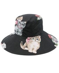 Vivetta - Cat-print Bucket Hat - Lyst