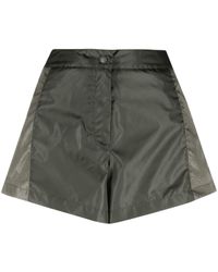 Moncler - Logo-embossed Two-tone Shorts - Lyst