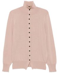 Liviana Conti - High-Neck Button-Up Cardigan - Lyst