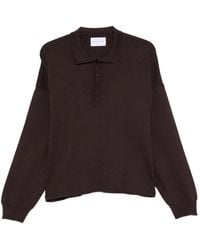 MARSĒM - Cropped Long-Sleeve Polo Shirt - Lyst