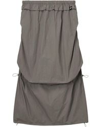 Mini Cream - Drawstring Midi Skirt - Lyst