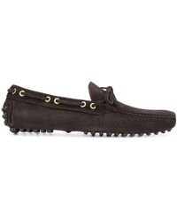 Car Shoe - Laced Suede Loafers - Lyst