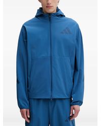 adidas - Z.N.E. Logo-Print Zip-Up Hoodie - Lyst