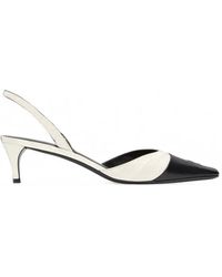 Courreges - Vinyl-Toe Cap Slingback Pumps - Lyst