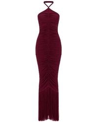 Baobab - Zoe Ruched Fringe-Detail Maxi Dress - Lyst