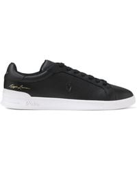 Polo Ralph Lauren - Heritage Court Ii Leather Trainer - Lyst