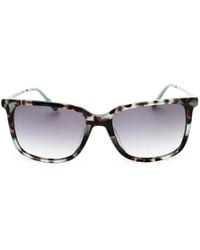 Calvin Klein - Tortoiseshell-Effect Rectangle-Frame Sunglasses - Lyst