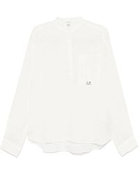 C.P. Company - Linen Long-Sleeve Shirt - Lyst