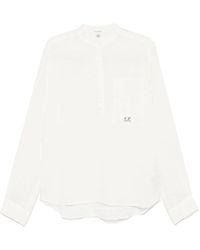 C.P. Company - Linen Long-Sleeve Shirt - Lyst