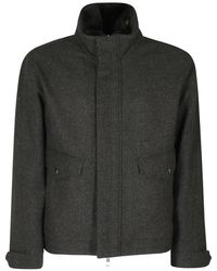 Montecore - High-Neck Zip-Up Bomber Jacket - Lyst