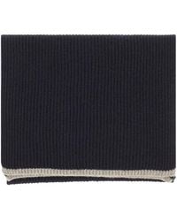 Lardini - Ensemble Bonnet-Écharpe En Maille Nervurée - Lyst