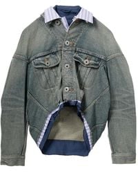 Maison Mihara Yasuhiro - Layered Denim Jacket - Lyst