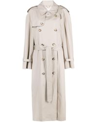 Magda Butrym - Double-breasted Gabardine Trench Coat - Lyst