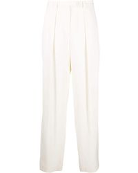 Brunello Cucinelli - Viscose And Virgin Wool Gabardine Relaxed Slouchy Trousers With Monili - Lyst